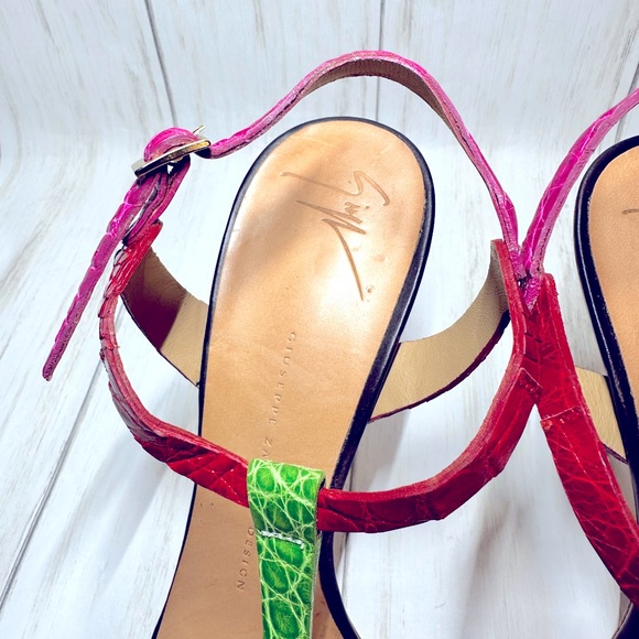 Giuseppe Zanotti Design color block sandal size 39 - Picture 7 of 12
